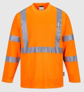 S191 - Hivis hosszú ujjú póló zsebbel
