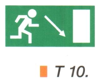 T10_Menekülési út a lépcsőn lefelé, jobbra