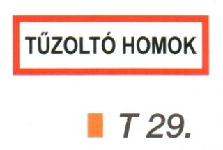 t29_Tüzoltó homok helyét jelölö tábla