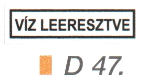 Víz leeresztve D47