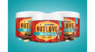 AllNutrition Nutlove Whole Nuts 300g földimogyoró tejcsokoládéban (Sz)