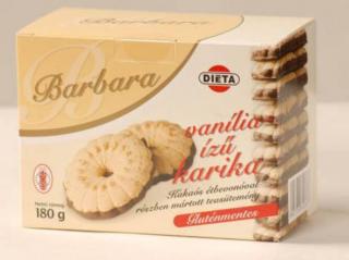 Barbara gluténmentes Teasütemény vaníliás karika 150g
