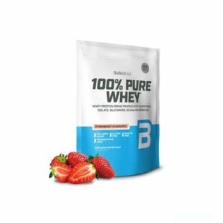 BioTechUSA 100% Pure Whey Tejsavó fehérjepor 1000g Eper