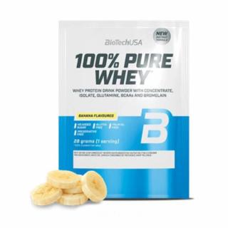 BioTechUSA 100% Pure Whey Tejsavó fehérjepor 28g Banán