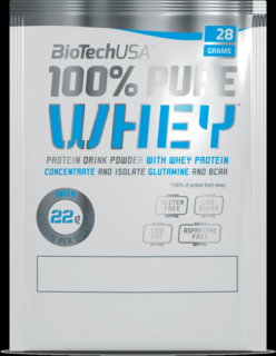 BioTechUSA 100% Pure Whey Tejsavó fehérjepor 28g  Csokoládé-mogyoróvaj