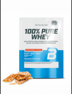 BioTechUSA 100% Pure Whey Tejsavó fehérjepor 28g Sós Karamell