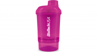 BioTechUSA Keverőpalack Biotech Wave+ Nano 300 ml (+150 ml) magenta