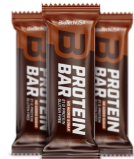 BioTechUSA Protein Bar fehérjeszelet 70g dupla csokoládé