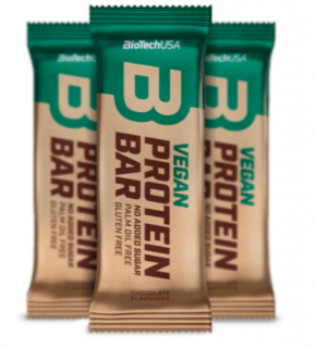 BioTechUSA Vegan Protein Bar fehérjeszelet 50g Csokoládé