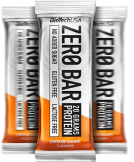 BioTechUSA Zero Bar fehérje szelet 50g Csokoládé-Karamell