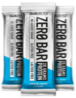 BioTechUSA Zero Bar fehérje szelet 50g Csokoládé-Kókusz