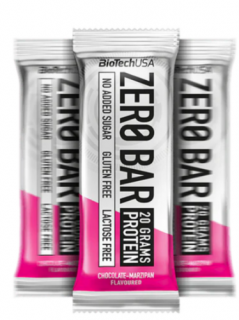 BioTechUSA Zero Bar fehérje szelet 50g Csokoládé-Marcipán