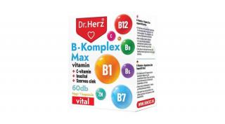 DR Herz B-Komplex Max+C-vitamin+Inozitol+Szerves Cink 60 db kapszula doboz