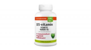Interherb XXL 90 db D3-VITAMIN FORTE 4000 IU kapszula