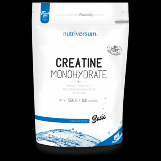 Nutriversum Basic Creatine Monohydrate 500g ízesítetlen