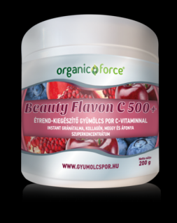 Organicforce BeautyFlavon C500+ C-vitaminnal, Kollagénnel 200g