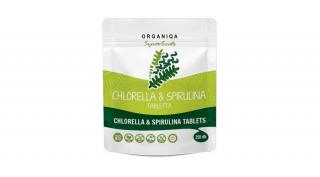 Organiqa Superfoods Bio Chlorella  Spirulina tabletta 250 db