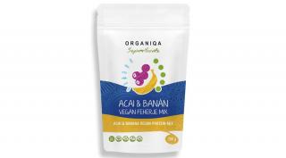 Organiqa Superfoods Bio Vegán acai-banán fehérje 200g