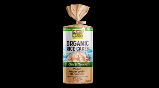 RICE UP gluténmentes BIO chia mag és quinoa ízű barna rizs szelet 120 g