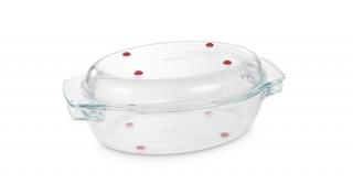 Tescoma 
 GrandCHEF ovális sütőedény fedővel 35 × 21cm, üveg