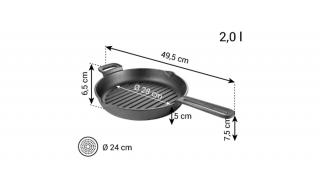 Tescoma 
 MASSIVE Mély grill serpenyő ø 28 cm