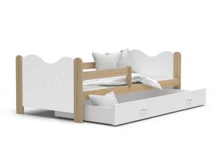 MIKO gyerekágy ágyneműtartóval - fehér Méret: 160x80