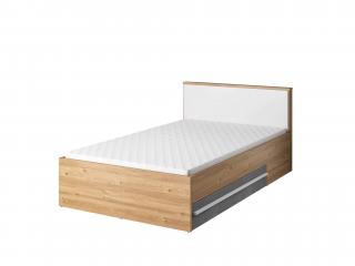 PLANO egyszemélyes ágy ágyneműtartóval 120x200