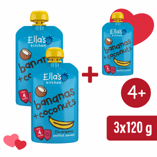 2+1 INGYEN: Ella's Kitchen BIO Banán és kókusz (120 g)