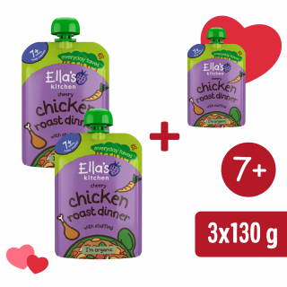 2+1 INGYEN: Ella's Kitchen BIO Sült csirke töltelékkel (130 g)