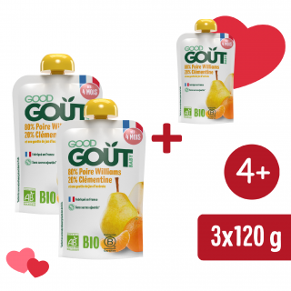 2+1 INGYEN: Good Gout BIO Körte klementinnel (120 g)