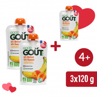 2+1 INGYEN: Good Gout BIO Sárgabarack banánnal (120 g)