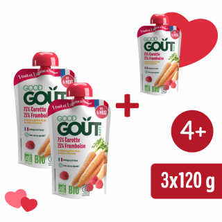 2+1 INGYEN: Good Gout BIO Sárgarépa málnával (120 g)