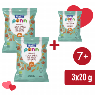 2+1 INGYEN: SALVEST Põnn BIO Paradicsomos roppancs (20 g)