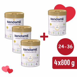 3+1 INGYEN: Kendamil Premium 4 HMO+ (800 g)