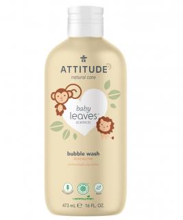 Attitude Baby Leaves Gyermek fürdőhab körtelé illattal (473 ml)