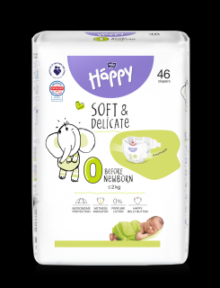 Bella Baby Happy Gyerek pelenka Before Newborn vel. 0 (46 db)
