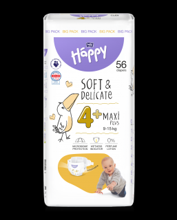 Bella Baby Happy Gyerek pelenka Maxi Plus Pack mér. 4+ (56 db)