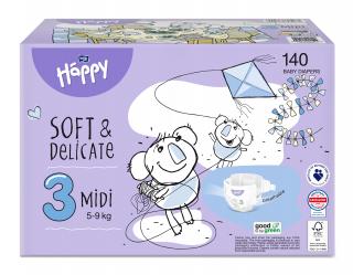 Bella Baby Happy Gyerek pelenka Midi Toy Box mér. 3 (140 db)