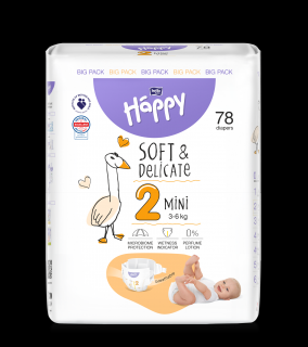 Bella Baby Happy Gyerek pelenka Mini Big Pack mér. 2 (78 db)