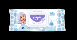 Bella Happy Baby tisztító törlőkendő Aqua Care (56 db)