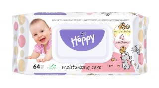 Bella Happy Baby tisztító törlőkendő zabfehérjékkel és panthenollal (64 db)