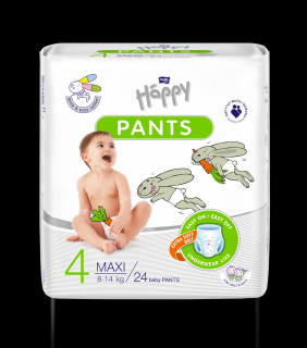 Bella Happy Pants Gyerek bugyi pelenka Maxi 4 mér. (24 db)