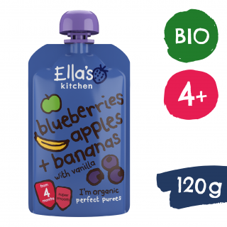 Ella's Kitchen BIO Alma, áfonya és banán  (120 g)