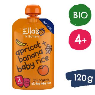 Ella's Kitchen BIO Gyermek rizs, banán és sárgabarack (120 g)