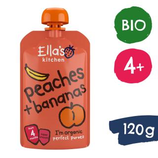 Ellas Kitchen BIO Banán és őszibarack (120 g)