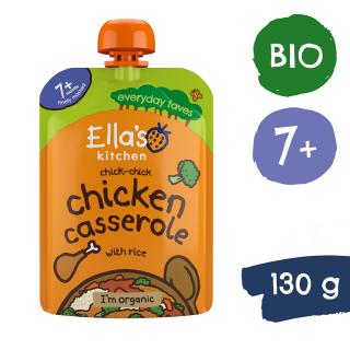 Ellas Kitchen BIO Csirkehúsos pite rizzsel (130 g)