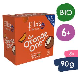 Ellas Kitchen BIO ORANGE ONE gyümölcspüré mangóval (5x90 g)