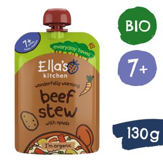 Ellas Kitchen BIO Párolt marhahús burgonyával (130 g)