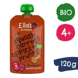 Ellas Kitchen BIO Sütőtök, sárgarépa, alma és szilva (120 g)