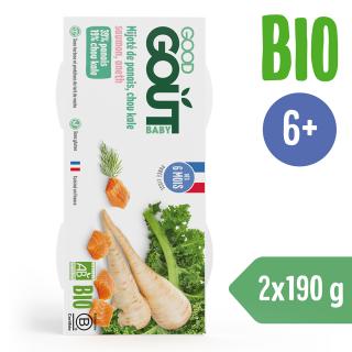 Good Gout BIO Lazac kelkáposztával és paszternákkal (2x190 g), szavatossági idő: 2024.10.22